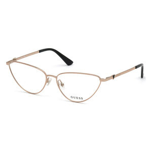 NWT GUESS GU2778 028 59 Shiny Rose Gold Eyeglasses